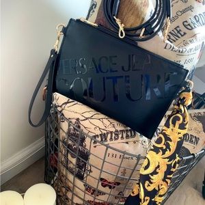 Versace Jean Black/Gold Purse